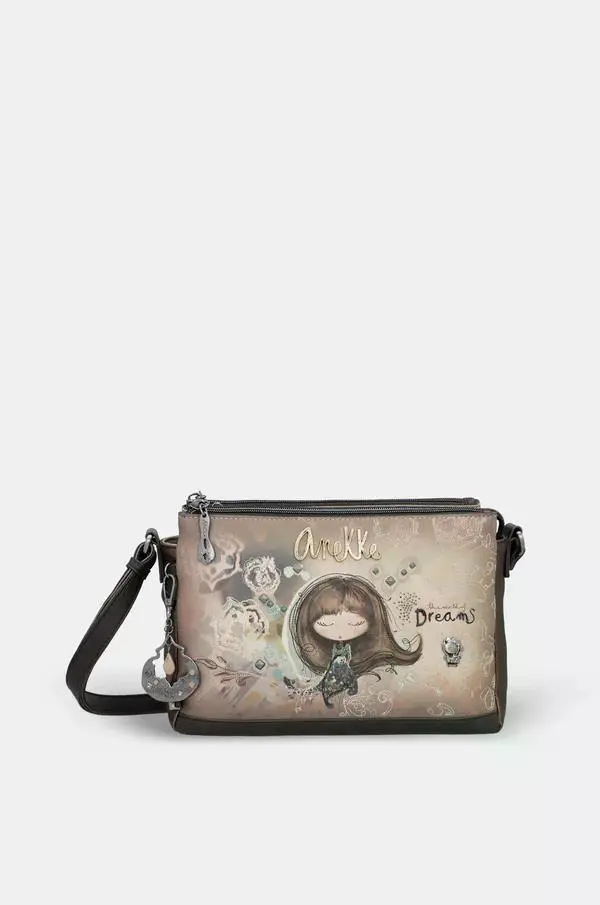 Anekke - Real - Bolsa de Ombro 3 Fechos